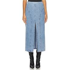 Remain Maxi Denim Skirt - Blue