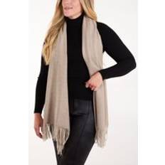 Clothing Blue Vanilla Plain Fluffy Scarf - Taupe