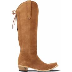 Lane Corset Snip Toe Zippered Cowboy Boots - Brown