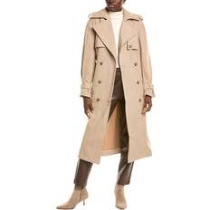 Viscosa Abrigos Bardot Oversized Herringbone Trench Coat -