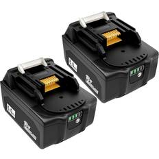 Swarey 2-pack 18V 6,0Ah batteri för Makita BL1850 BL1815 BL1815N BL1820 BL1820B BL1830 BL1830B BL1835 BL1840 BL1840B BL1845 BL1800B LXT