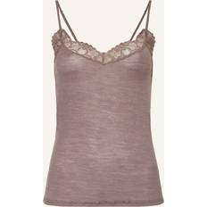 Marron Lingerie sculptante Hanro Spaghetti Top - Braun