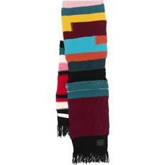 Dame - Multifargete Skjerf & Sjal Paul Smith Patchwork Stripet Ullskjerf - Multicolor