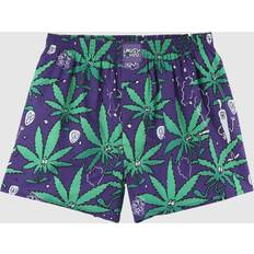 Purple Men's Underwear Lousy Livin Weedy Purple Haze Boxershorts - Lila