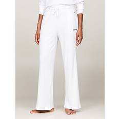 Tommy Hilfiger White Trousers Tommy Hilfiger Monotype Wide Leg Lounge Trousers