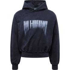 Han Kjøbenhavn Jumpers Han Kjøbenhavn Faded Logo Boxy Hoodie - Black