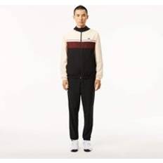 Lacoste Diamond Taffeta Sport Tracksuit - Black/White