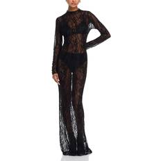 Good American Evening Gowns Dresses Good American Victoria's Secret Lace Longsleeve Gown - Black