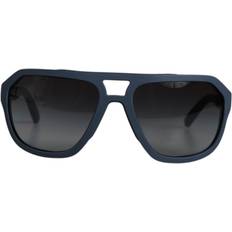 Dolce & Gabbana Rubber Sunglasses Dolce & Gabbana Blue Metal Frame Rubber Skin Polarized Solbriller Blue