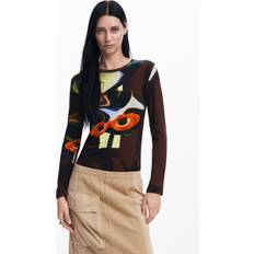 Desigual T-shirts Desigual Dreamy 24WWTK47 Arty-T-Shirt - Brown