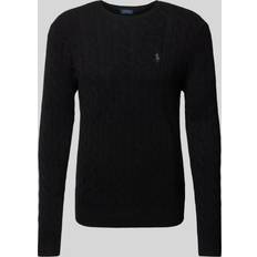 Herr - Kashmir Kläder Polo Ralph Lauren Cable-Knit Wool-Cashmere Sweater - Black/Musta