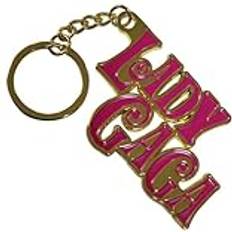 Lady Gaga Swirly Logo Keychain - Pink