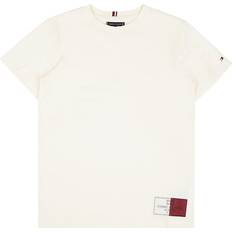 Tommy Hilfiger Unisex Överdelar Tommy Hilfiger Flag Label Tee S/s - Beige