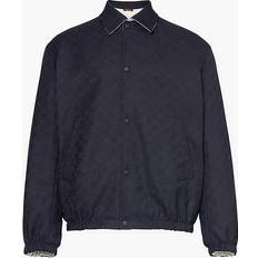 Gucci Outerwear Gucci Gg Cotton Jacket - Navy