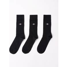 Gant Elastan/Lycra/Spandex Strumpor Gant 3 Pack Black Shield Socks