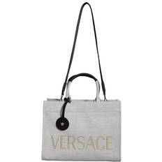 Elegant Tote Bag with Adjustable Strap - Blackwhite