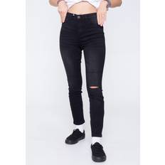 Noisy May Callie Skinny Ankle Jeans - Grey Denim