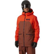 Orange - Skiløb Overtøj Helly Hansen Straightline Lifaloft 2.0 Ski Jacket - Iron Oxide