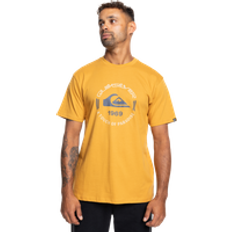 Clothing Quiksilver Circle Logo T-Shirt - Mustard