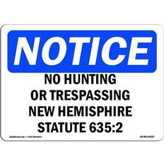 Office Supplies SignMission OSHA Notice Sign 12 x 18 in - New Hampshire