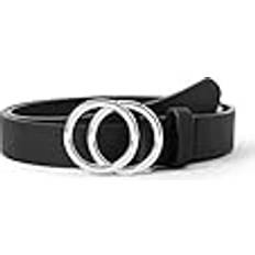 Syntetisk Tilbehør Only Onlrasmi Bælte - Black/Shiny Silver