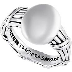 Red Rings Peter Thomas Roth Sterling Amulet Oval Signet Ring