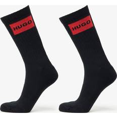 HUGO BOSS Calcetines HUGO BOSS Logo Label Crew Socks 2 Pack - Black