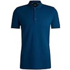 BOSS Cotton-piqué Slim-Fit Polo Shirt - Öppen Blue494