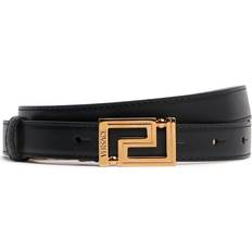 Versace Cinture Versace Leather Belt 20mm - Black-ver