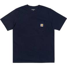 Carhartt WIP T-skjorter Carhartt WIP Pocket T-shirt Cotton Sing - Blå