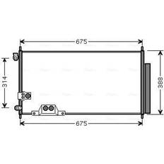 Prasco Klimaanlage Kondensator HDA5239D