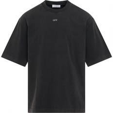 Off-White Men T-shirts Off-White Bacchus Skate Fit Black T-Shirt - Black