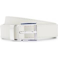 Dam - Gråa Skärp BOSS Italian Leather Belt - Öppen Vit