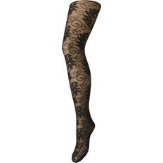 Pieces Strømpebukser Pieces Pcpernille Lace Tights 4632836 - Black