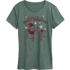 Clothing Disney Winnie The Pooh Piglet & Pooh Women's Wishing Graphic Tee