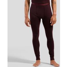 Hombre - Marrón Capas base Odlo Merino 200 Base Layer Pants - Rot