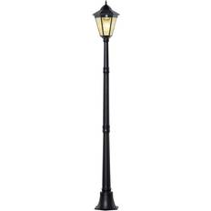 Op batterijen Lantaarnpalen OutSunny Solar Garden Lantern Black