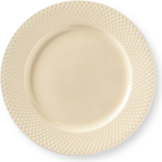 Beige Assiettes de Dîner Lyngby Porcelain Rhombe Earth Dinner Plate 27cm