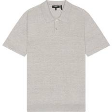 Lino Camisas Theory Goris Short Sleeve Polo - Grey Heather