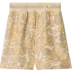 Burberry Women Shorts Burberry Botanical-Print Silk Shorts - Women - Neutrals