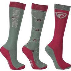 Unisex Adult Patterned Socks - Green/Purple
