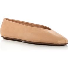 Jeffrey Campbell Low Shoes Jeffrey Campbell Fathom Square Toe Ballet Flats - Tan/Beige