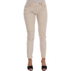Corduroy - Women Trousers & Shorts Ermanno Scervino Chic Beige Corduroy Skinny Trousers - Beige