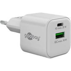 Goobay Dual Hurtigoplader 20W Hvid