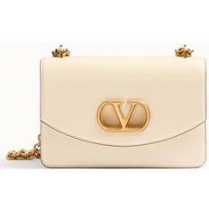 Läder Axelväska Elegant Stil - White