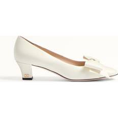 Valentino Garavani Women Shoes Valentino Garavani BOWOW Pump Kidskin 45MM Woman Ivory