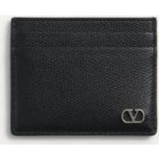 Card Cases Valentino Garavani Vlogo Signature Grainy Calfskin Card Holder - Black