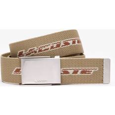 Lacoste Cinturones Lacoste Contrast Logo Print Belt - Brown