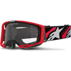 Motorcycle Equipment Alpinestars Vision Luar MX Goggles Red-Black-Clear