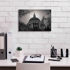 Interior Details Ebern Designs Under The Dome Wrapped Canvas Print 12.0 H x 18.0 W x 0.75 D Framed Art